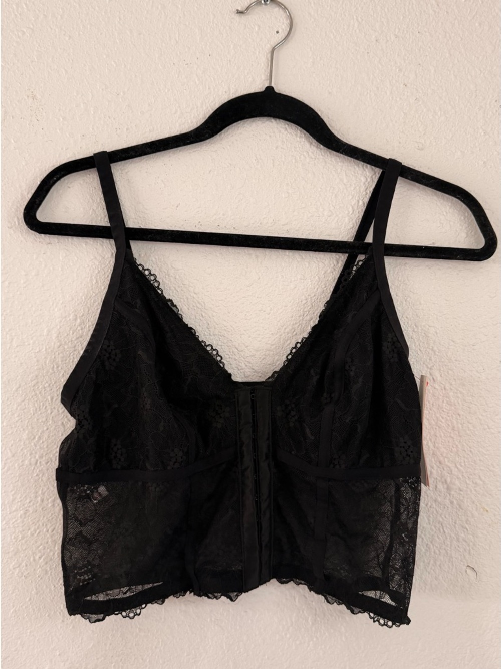 Black Lace Longline Bralette
